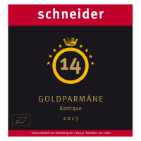 Obsthof am Steinberg - Etikett 2013 Goldparmäne Barrique
