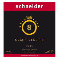 Obsthof am Steinberg - Etikett 2015 Graue Renette